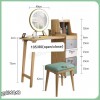 میز آرایش متحرک مدل mz145 دکوکاران با بدنه MDF ضد خش و قابل سفارشی‌سازی