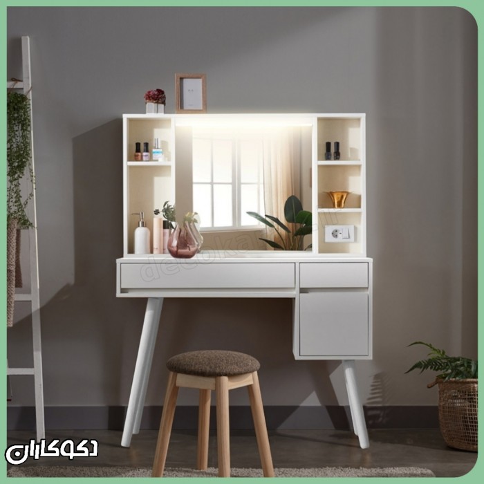 میز آرایش مدل MZ148 دکوکاران؛ ترکیبی از نظم، دوام و طراحی مدرن