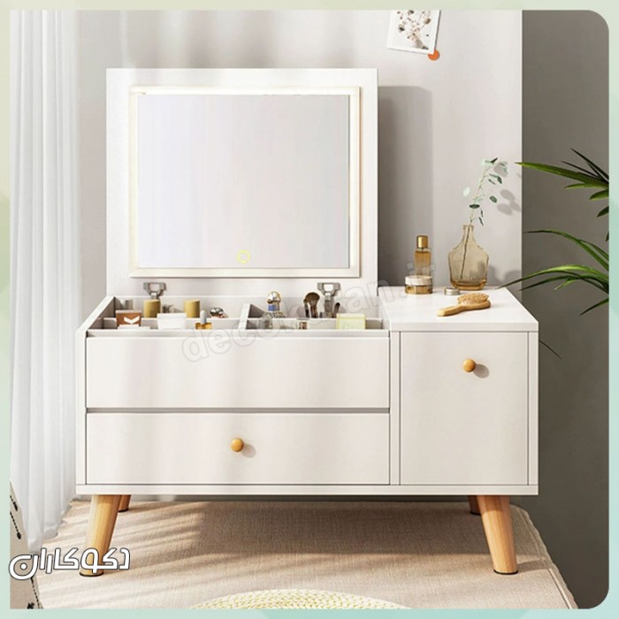 میز آرایش رومیزی مینیمال دکوکاران مدل MZ136