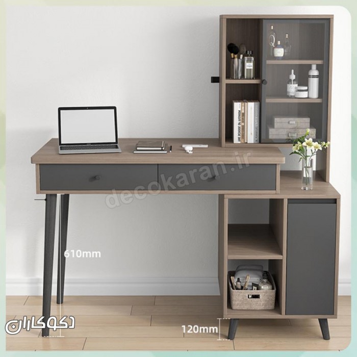 میز آرایش مدل MZ137 دکوکاران با بدنه MDF ضد خش و طراحی مدرن