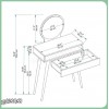 میز آرایش دکوکاران مدل MZ161
