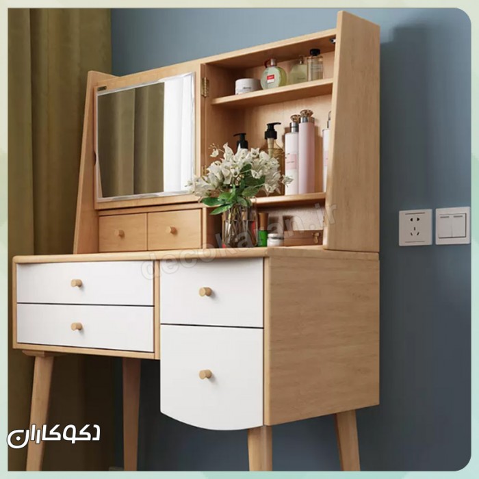 میز آرایش مدل MZ105 دکوکاران: انتخابی ایده‌آل برای زیبایی و نظم