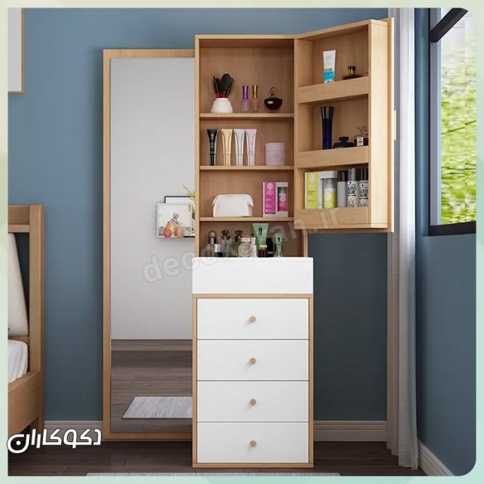 میز آرایشی شیک و کاربردی مدل MZ107 از دکوکاران - ترکیب زیبایی و کارایی
