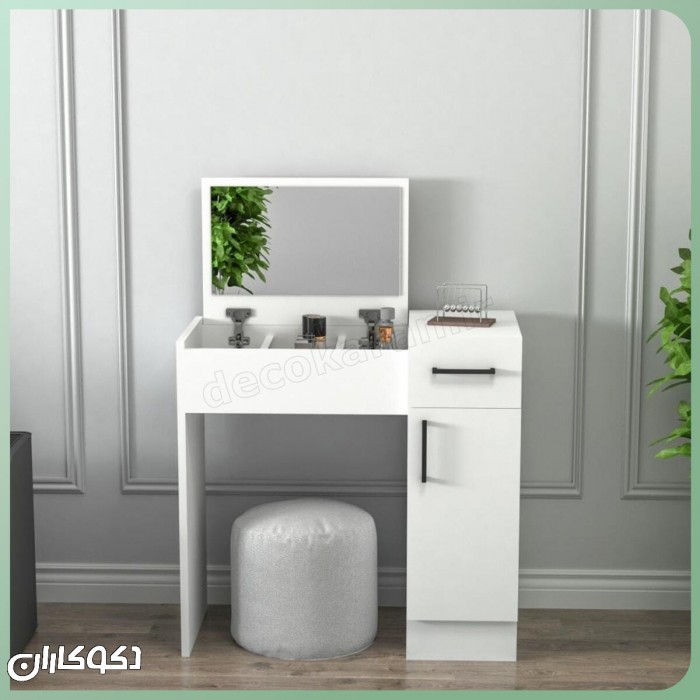 میز آرایش مدرن مدل MZ155 با آینه تاشو | دکوکاران