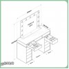 میز آرایش دکوکاران مدل MZ166