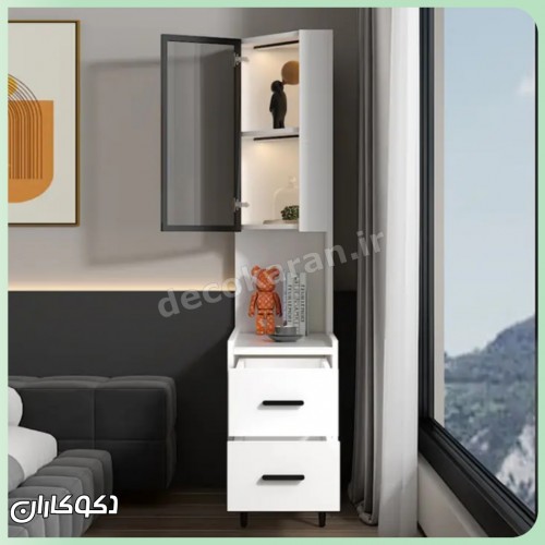 پاتختی کنج + کتابخانه دکوکاران مدل PT114