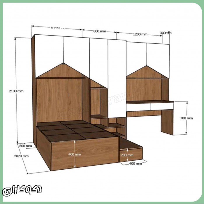 سرویس خواب دکوکاران مدل SV118