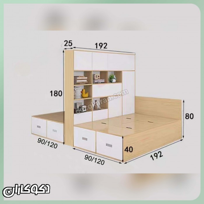  تخت خواب دوقلو مدل TK121 