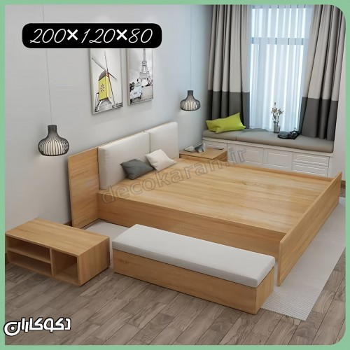 تختخواب دو نفره دکوکاران مدل T142