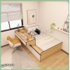 تخت خواب + میز تحریر دکوکاران مدل T143