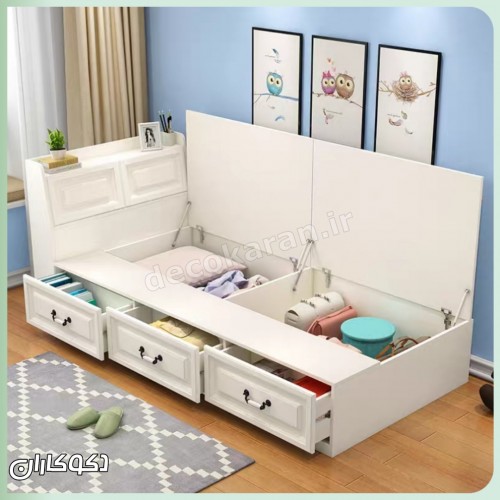 تخت خواب دکوکاران مدل T125 تخت خواب دکوکاران مدل T125