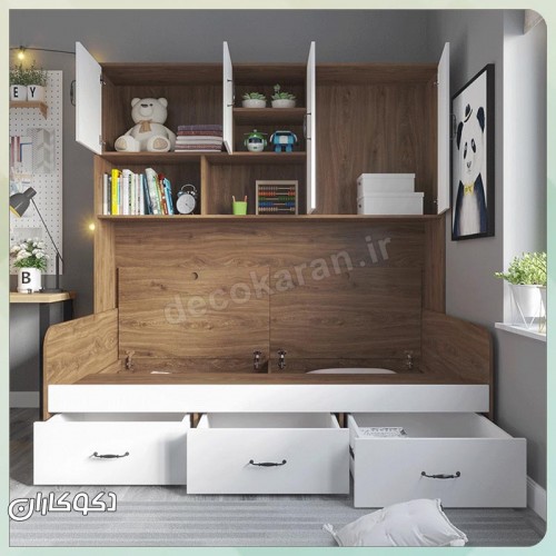 تخت کمد دار دکوکاران مدل tk113