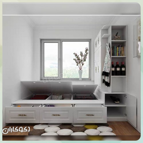 تخت کمد دار دکوکاران مدل tk112