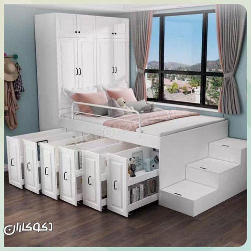 تخت کمد دار دکوکاران مدل Tk100