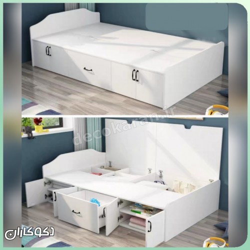تخت خواب دکوکاران مدل T121 تخت خواب دکوکاران مدل T121