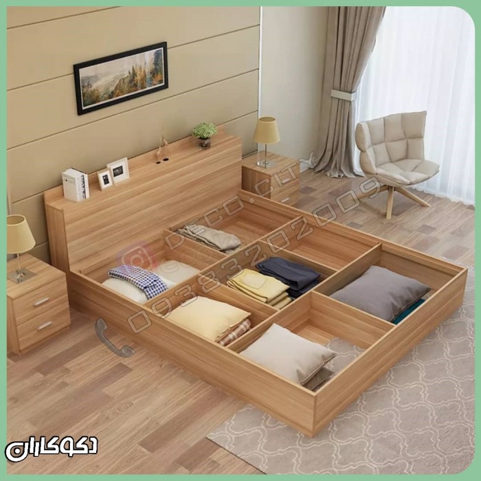 تختخواب دو نفره دکوکاران مدل T140