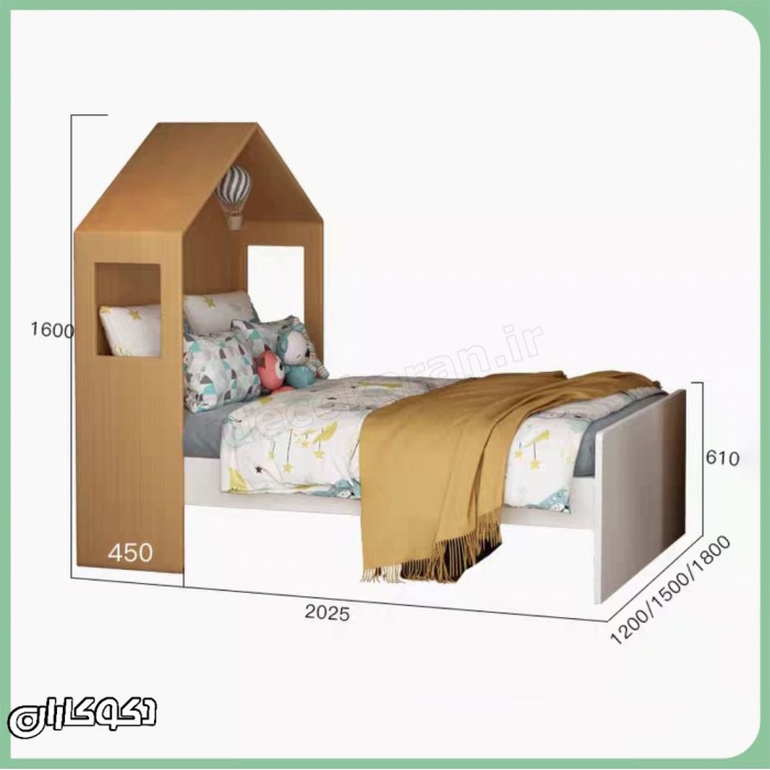 تخت خواب دکوکاران مدل T136