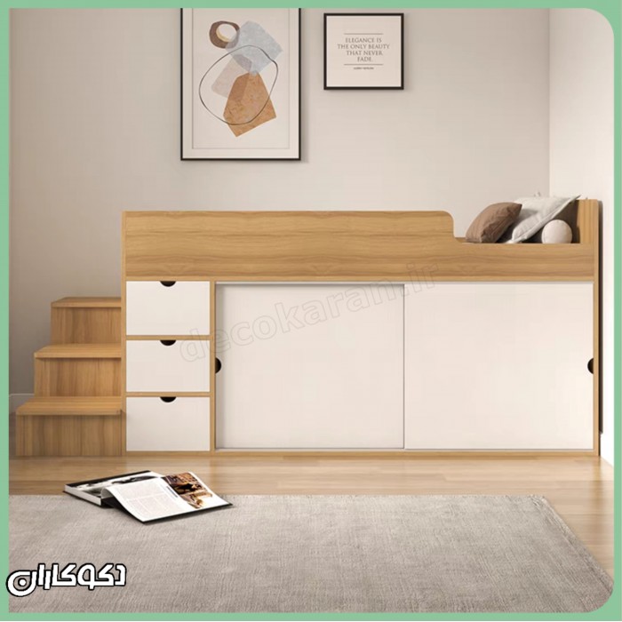 تختخواب کمددار دکوکاران مدل TK120