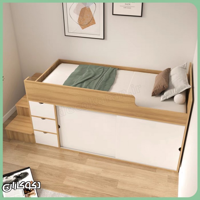 تختخواب کمددار دکوکاران مدل TK120