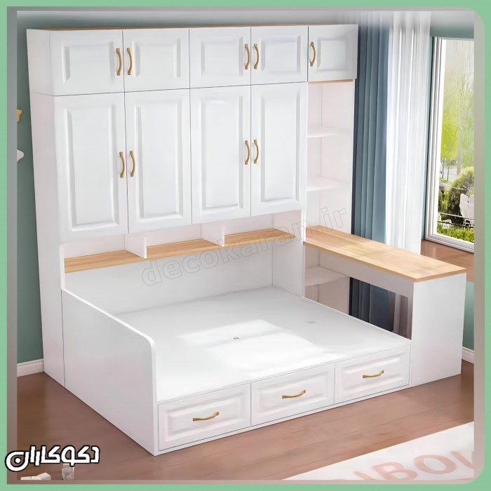 تخت کمد دار دکوکاران مدل Tk117