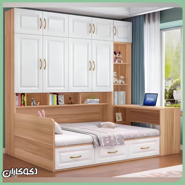 تخت کمد دار دکوکاران مدل Tk117
