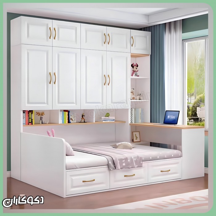 تخت کمد دار دکوکاران مدل Tk117
