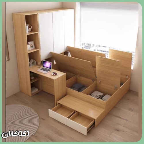 تخت کمد دار دکوکاران مدل Tk119