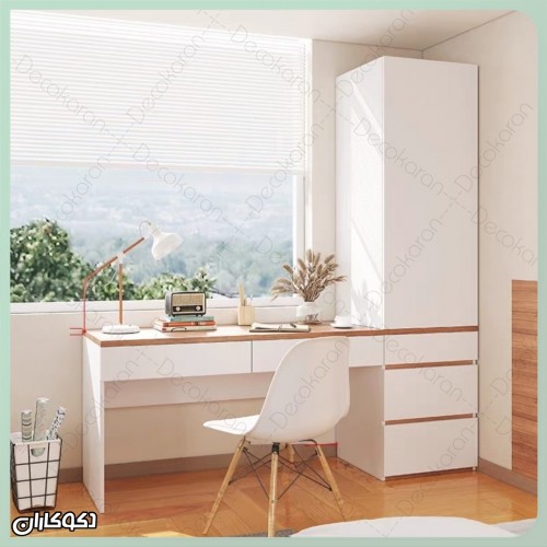 میزتحریرکتابخانه دار دکوکاران مدل MTK161