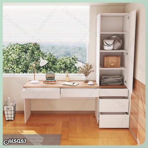 میزتحریرکتابخانه دار دکوکاران مدل MTK161