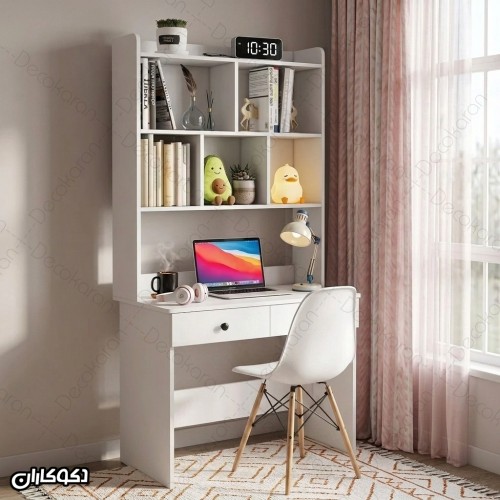 خرید میز تحریر کتابخانه دار مدل MTK100 دکوکاران