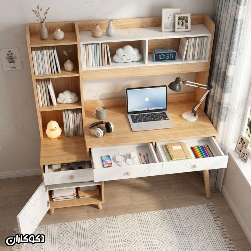 میز تحریر کتابخانه دار مدل MTK103 دکوکاران