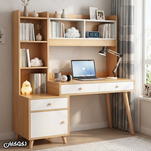میز تحریر کتابخانه دار مدل MTK103 دکوکاران
