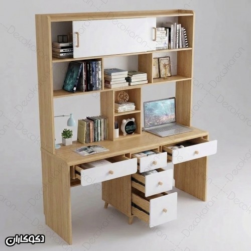 میز تحریر کتابخانه دار دو نفره MTK108 دکوکاران