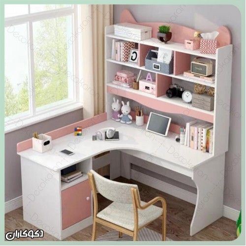 میزتحریر کتابخانه دار دکوکاران مدل MTK109