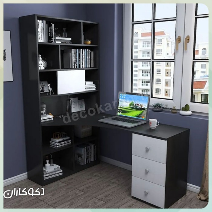 میز تحریر کتابخانه دار دکوکاران مدل MTK133
