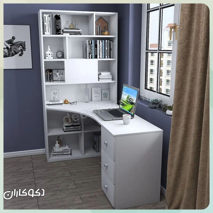 میز تحریر کتابخانه دار دکوکاران مدل MTK133