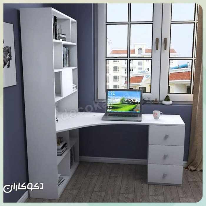 میز تحریر کتابخانه دار دکوکاران مدل MTK133