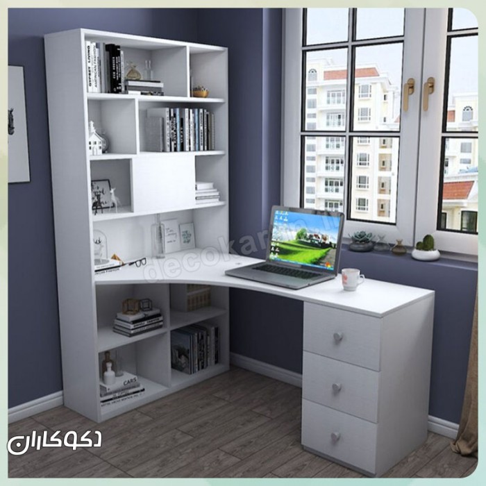 میز تحریر کتابخانه دار دکوکاران مدل MTK133
