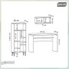 میز تحریر کتابخانه دار دکوکاران مدل MTK140