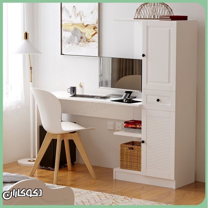 میز تحریر کتابخانه دار دکوکاران مدل MTK147