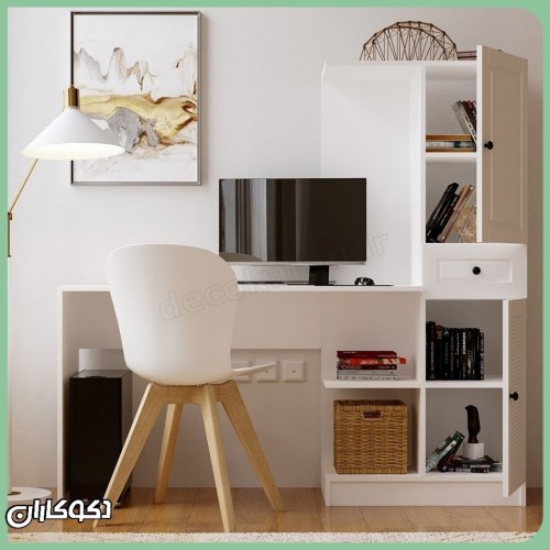 میز تحریر کتابخانه دار دکوکاران مدل MTK147