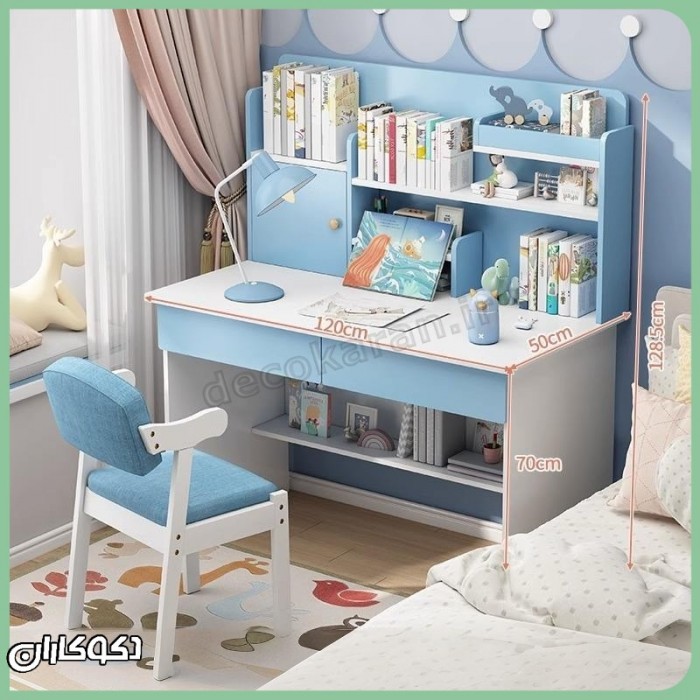 میز تحریر کتابخانه دار دکوکاران مدل MTK157