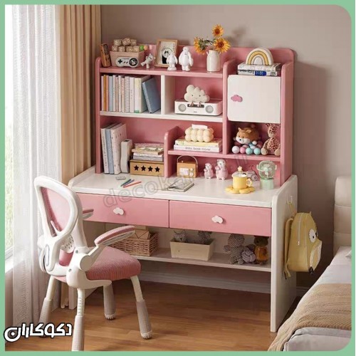 میز تحریر کتابخانه دار دکوکاران مدل MTK158