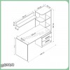 میز تحریر کتابخانه دار دکوکاران مدل MTK159