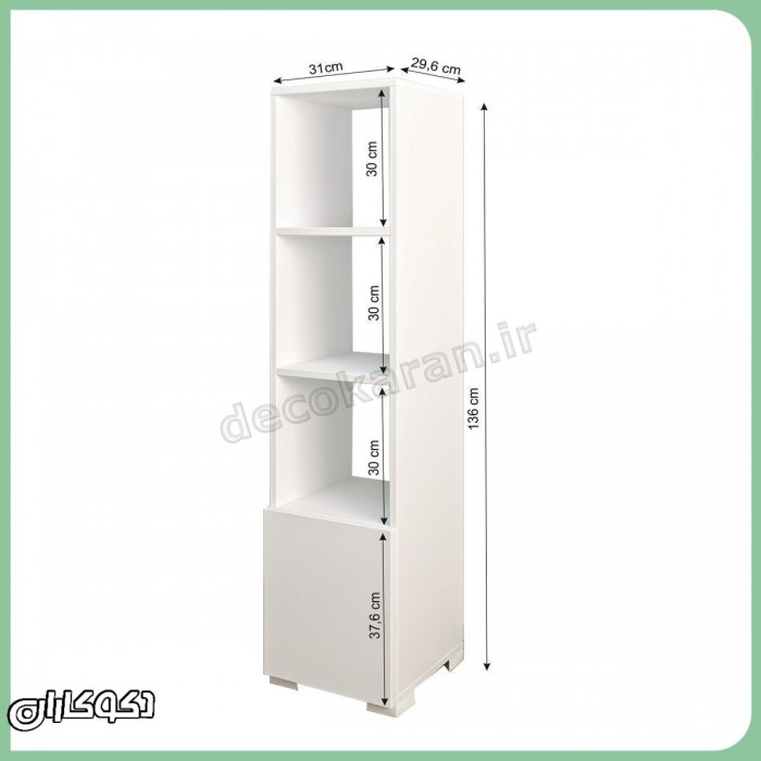 میز تحریر کتابخانه دار دکوکاران مدل MTK160