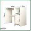 میز تحریر کتابخانه دار دکوکاران مدل MTK160