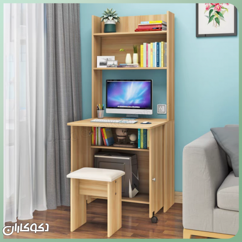 میز تحریر کتابخانه دار تاشو دکوکاران مدل MTK149