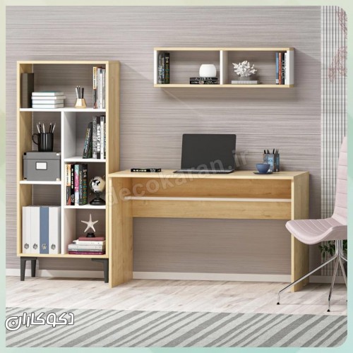 میز تحریر کتابخانه دار دکوکاران مدل MTK140