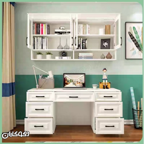 میز تحریر کتابخانه دار دکوکاران مدل MTK155