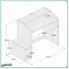 میز گیمینگ دکوکاران مدل MZ106 با طراحی حرفه‌ای و جنس MDF ضدخش
